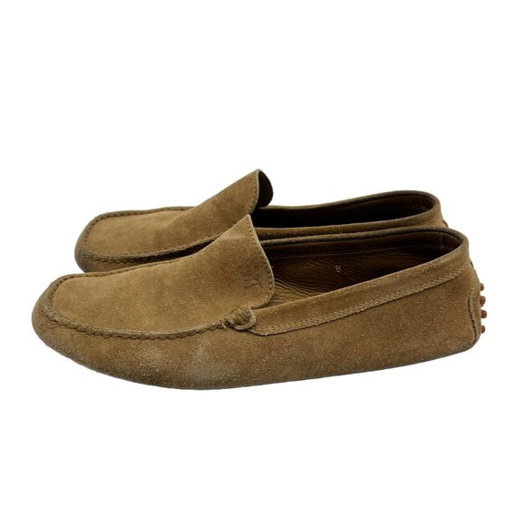 TOD\'S Men\'s Gommino Driving Shoes in Nubuck Suede Loafers Brown Tan US 9.5 main image 14